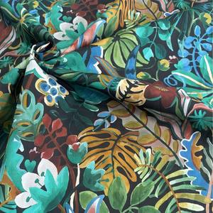 <span class=keywords><strong>Tissu</strong></span> tissé en popeline de coton peigné à longues fibres 100% de haute densité 100S, impression numérique LBT <span class=keywords><strong>Jungle</strong></span> Trip, 88 g/m² - Product Image 4