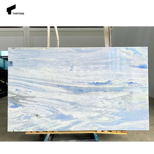 Dalles de marbre en calcite azur naturelle translucide et élégante Tostone, pour comptoirs de table d'extérieur modernes, escaliers, murs, <span class=keywords><strong>baignoire</strong></span> - Product Image 3