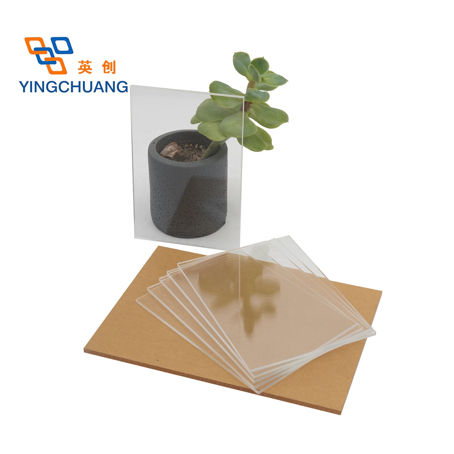 Yingchuang 4X6 /4X6FT /4FT X 6FT 4mm 5mm Lucite MMA Clear Cast Acrylic Sheet for Decoration Material