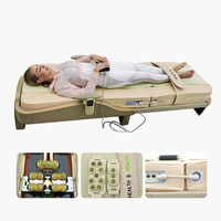 Ceinture chauffante électrique de qualité supérieure, matelas de massage thermique en jade pour le cou, le corps et la taille, avec MP3 et massage complet, luxe