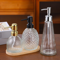 Vente en gros de distributeurs de savon liquide, flacons en verre pour le lavage des mains, emballages de flacons de shampoing en verre