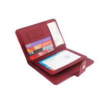 Cartera de pasaporte de viaje multifuncional impermeable Rfid funda de bloqueo de pasaporte Tarjetero con ventana de identificación de plástico