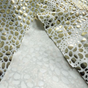 Vente directe d'usine, tissu de costume de scène de type fleur bronzée à effet peau de serpent, non fissurant, pour vêtements de fête érotiques - Product Image 6