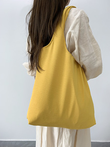 Tùy chỉnh màu sắc Tote túi đơn giản cảm thấy Túi xách công suất lớn mua sắm lưu trữ túi quảng cáo Túi xách - Product Image 2