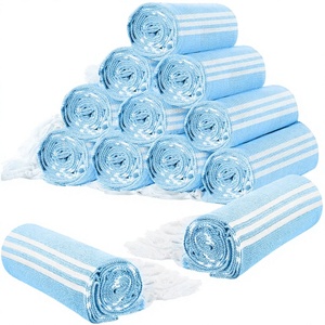 Toalla de Playa Turca Tejida Ligera de Secado Rápido 100% Algodón, 100x180cm, para Adultos, Multiusos, para Piscina y Baño, Diseño a Rayas - Product Image 2
