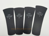 Semelle intérieure en fibre de carbone Chaussures 3k Twill Matte LOGO Print Carbon Fiber Plate Cnc Cutting Insole 1.0mm 0.8mm