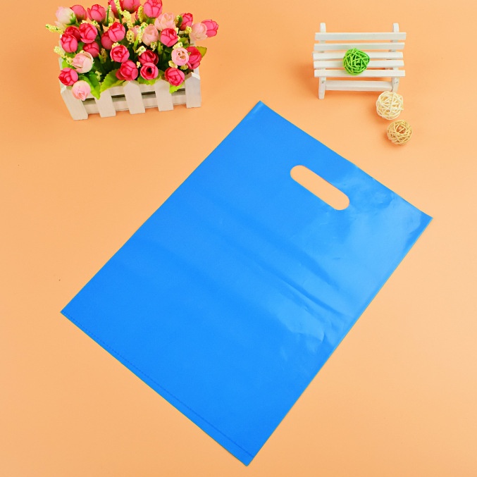 Blue plastic bags