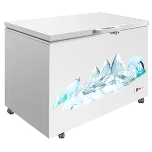 Commercial 2 Door Negative Temperature Home Meat Seafood Fridge Top Freezer Refrigerators