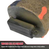 Leurre de chasse 3D en forme de queue de canard, en plastique simulé, durable, écologique, avec quille lestée