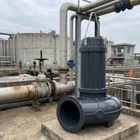Pompe submersible pour eaux usées en acier inoxydable IP68 WQ, haute efficacité, grand débit, anti-colmatage, pompe à broyeur verticale pour le traitement des eaux usées