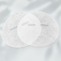 Masque facial en tissu non tissé non compressé en fibres d'algues blanches biodégradables Y115, super absorbant l'eau