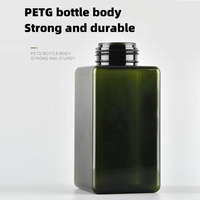 Flacon pompe en plastique PETG pour cosmétiques avec design sérigraphié pour sérum et lotion nettoyante visage, mains et corps