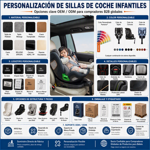 Silla de Auto para Niños <span class=keywords><strong>ISOFix</strong></span> con Rotación de 360°, 40-150 cm, <span class=keywords><strong>Grupo</strong></span> 0+123, Reposacabezas de 13 Posiciones, ECE R129, Silla de Coche para Bebé OEM - Product Image 4