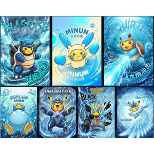 PY Wireless Archives A5 Tarjeta de Personaje Navidad Regalo para Niños Juego de Mesa Caja Sorpresa Limitada Rayquaza Tarjeta de Pokémon de Cómics Pikachu - Product Image 4