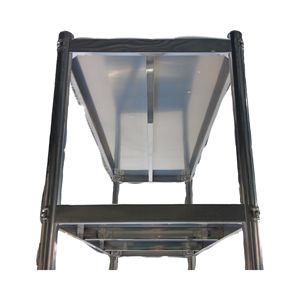 Étagère de rangement au sol à 4 niveaux en acier inoxydable Victory Kitchen Silver201 08mm, non pliable, écologique, réglable - Product Image 3