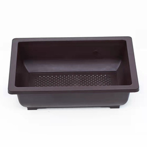 Bochen factory huge giant 17.7 inch bonsai plastic flower pot 45x36cm plant rectangular pots