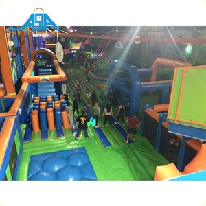 American <span class=keywords><strong>Ninja</strong></span> Warrior carrera de obstáculos interior inflable salto patio gigante Casa de rebote Funfair castillo inflable - Product Image 5