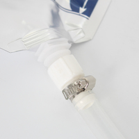 Tuyau de raccordement angulaire pour sac de colostrum, tube de flux dédié pour poche de stockage de colostrum à ouverture inclinée pour veau
