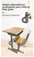Ensembles de tables et chaises en bois disponibles en gros lots, matériel pédagogique pour les campus scolaires