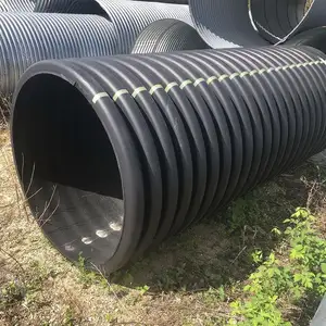 Hoge Kwaliteit Polyethyleen Materiaal Hdpe Watertoevoerbuis Corrosiebestendige Dubbele Wand Gegolfde Drainagebuis