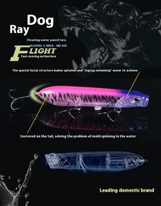 Thunder Dog Nhân Tạo Nổi Câu Cá Lure Nhựa Crank Bait Cho Dưới Câu Cá Mặt Nước Luya Bait - Product Image 6