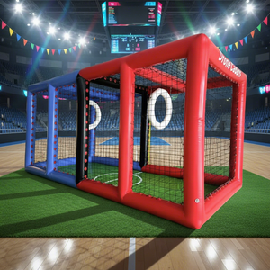 Aire de jeu gonflable d'événements commerciaux et d'expositions, type DroneSoccer, avec tente et obstacles, en PVC, modèle IFUN - Product Image 1