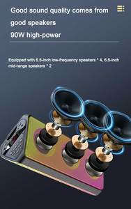 ลำโพงไร้สายรูปสามเหลี่ยมขนาด 6.5 นิ้ว รุ่น Private Mold กำลังขับ 50 วั<span class=keywords><strong>ต</strong></span><span class=keywords><strong>ต</strong></span>์ พร้อมซับวูฟเฟอร์ - Product Image 5