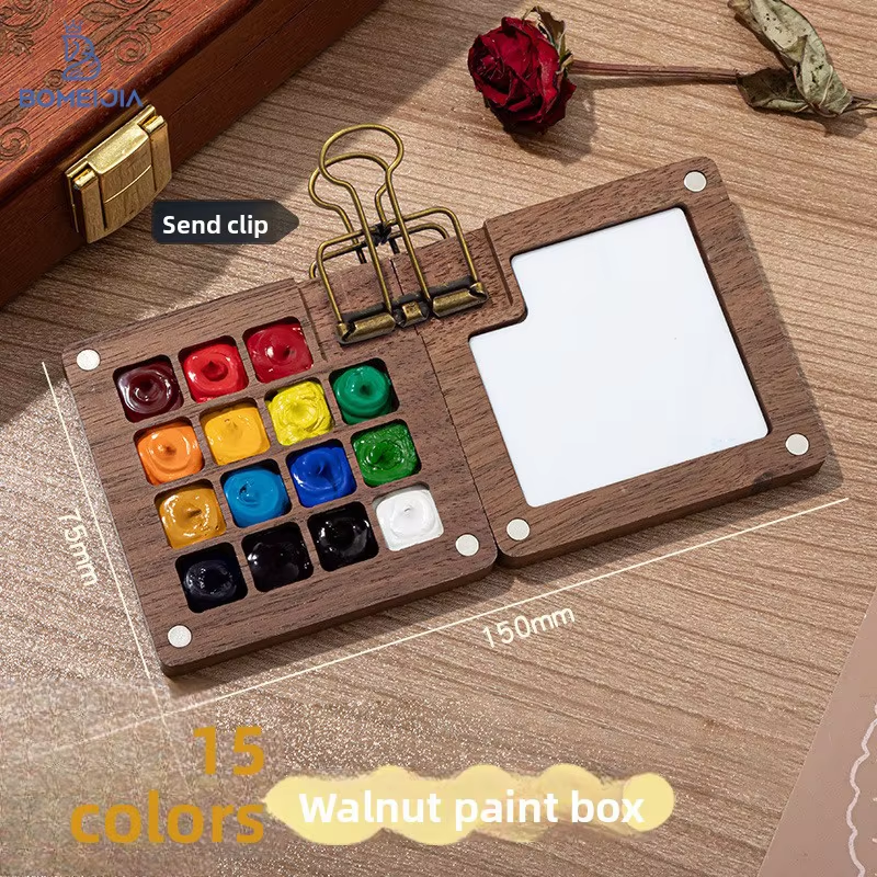 15 Colors palette  with pigment