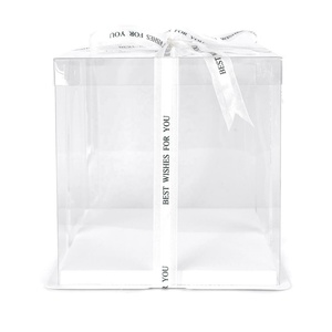 Customized Wholesale Recyclable Transparent Cake Packaging <b>Box</b> With Clear Lid - Product Image 4