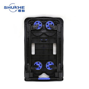 Capacidad de carga de 137kg Tamaño pequeño Rueda de 4 pulgadas Plataforma plegable Camión de mano Carro con frenos - Product Image 4