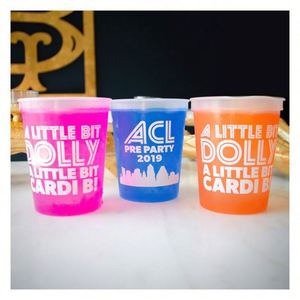 แก้วพลาสติกเปลี่ยนสีได้ตามใจชอบ ขนาด 12 ออนซ์ 16 ออนซ์ แก้วพลาสติกเปลี่ยนสีตามอารมณ์ ของชำร่วยงานปาร์ตี้ - Product Image 1