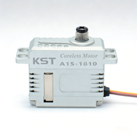Servo de Alta Presión KST A15-1810 con Control Remoto, 20 kg, Respuesta de 0.10s, Aleación de Aluminio, Acero Endurecido, Sin Núcleo