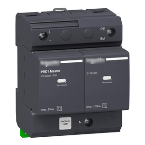 16362 Prd1 Supresor de Sobretensiones Modular - 3 Polos + N 350v con Transferencia Remota - Product Image 3