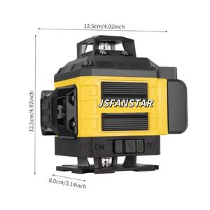 Support magnétique à piles 4D 16 lignes <span class=keywords><strong>Niveau</strong></span> <span class=keywords><strong>laser</strong></span> 360 <span class=keywords><strong>rotatif</strong></span> à nivellement automatique avec trépied - Product Image 3