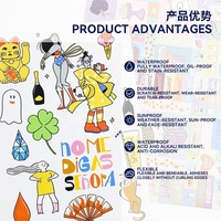 Pegatinas Personalizadas, Hojas de Pegatinas de Papel Reciclable con Certificación FSC para la Educación Infantil