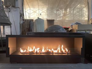 Chimenea de Gas de 60 Pulgadas con Control Remoto, Combustibles de Energía Limpia, Montaje Modular, Tamaño Personalizado Moderno - Product Image 3