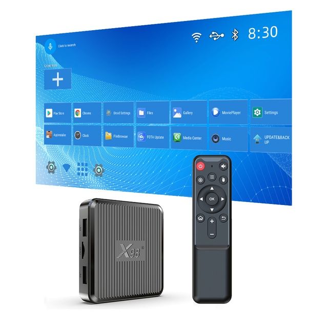 X98Q Education TV Box 1GB 8GB Android 11 Europe Certificated 1/2/8/16GB X98Q 2USB 4K*2K HD Amlogic S905W2 Android Tv Box