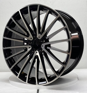 Nouvelles jantes en alliage coulé de luxe noires à rayons multiples 20 21 pouces 5x112 pour voitures particulières Mercedes CLA C-CLASS GLE GLS - Product Image 4