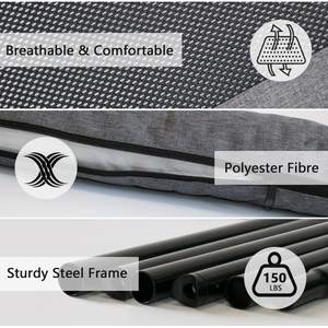 Tragbares Haustier-Hängematten bett für Haustiere im Innen-und Außenbereich Atmungsaktives Netz kühlung Erhöhtes Haustier kissen bett Erhöhte Hunde betten Betten für kleine Hunde - Product Image 4