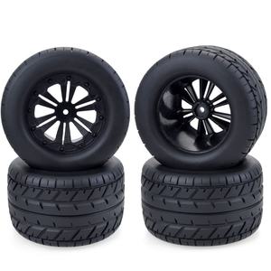 Monster Truck Wheels Neumáticos 115MM Juego de neumáticos de coche todoterreno para 1/10 RC Car <span class=keywords><strong>HPI</strong></span> HSP <span class=keywords><strong>Savage</strong></span> XS TM <span class=keywords><strong>Flux</strong></span> Racing LRP - Product Image 1