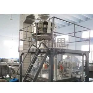 Food Grade Full Automatic Multi-head Weigher packing Fresh Fruit Vegetable Salad Freezing scale Packaging Machine