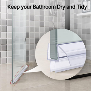 Pantalla de <span class=keywords><strong>ducha</strong></span> de vidrio, tira de sellado inferior, tiras impermeables para baño, plástico transparente, PVC, pantalla de vidrio, tira de sellado para puerta de <span class=keywords><strong>Ducha</strong></span> - Product Image 5