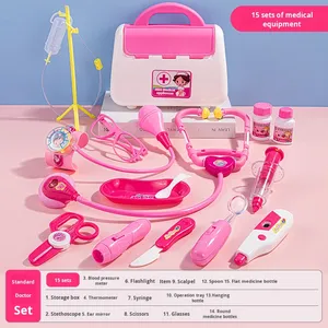 <span class=keywords><strong>Jouet</strong></span> <span class=keywords><strong>de</strong></span> <span class=keywords><strong>docteur</strong></span> SeaMind pour enfants, jeu d'injection, maison <span class=keywords><strong>de</strong></span> jeu, stéthoscope, boîte médicale, outils d'infirmière, populaire, unisexe, en plastique, 5-7 ans - Product Image 6