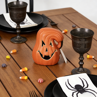 Halloween Tierfigur Jack-O-Lantern Batteriebetriebene Wasserdichte Biologisch Abbaubare Outdoor LED Dekorative Lampe