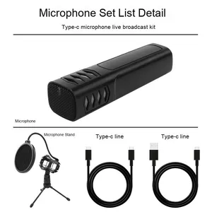 <strong>Dynamic</strong> <strong>Lavalier</strong> <strong>Microphone</strong> for Desktop Conference Wired C Mobile Phone Laptop Noise Cancelling Live Recording Voice <strong>Dynamic</strong> - Product Image 6
