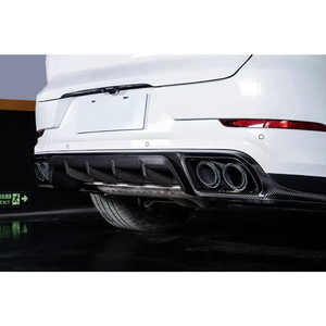 Protector de Parachoques Trasero de Fibra de Carbono Tecat para Cayenne, Modificación y Mejora de Automóviles 2018-2023 - Product Image 3