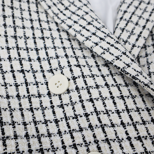 <span class=keywords><strong>Blazer</strong></span> corto da <span class=keywords><strong>donna</strong></span> in <span class=keywords><strong>tweed</strong></span> stile <span class=keywords><strong>donna</strong></span> di alta qualità popolare primavera 2023 - Product Image 3