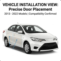 Portes avant gauche et droite neuves d'origine en acier pour Toyota Yaris Vios FS 2014 - Pièces de carrosserie automobile