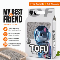 Litière pour chat en tofu synthétique enrichie en zéolite, anti-odeur et agglomérante, idéale pour les lieux de travail respectueux des animaux de compagnie, pour la logistique et la distribution.