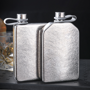 Gourde en titane portable 200 ml (6,76 oz) ultralégère pour whisky, liqueur et alcool – Accessoire <span class=keywords><strong>de</strong></span> <span class=keywords><strong>camping</strong></span> - Product Image 6